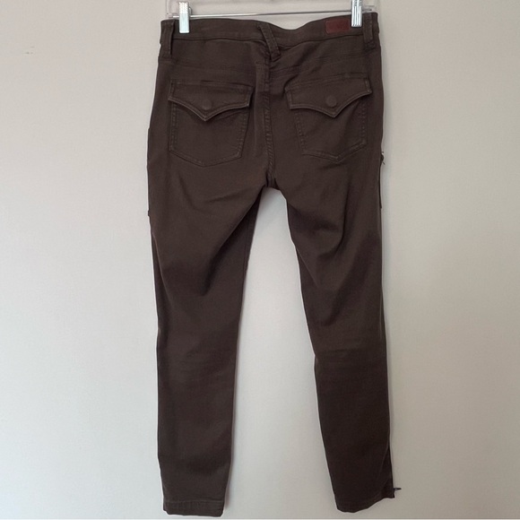 Joie Park Skinny Pants Cargo Style Ankle Zip Fatigue Green Size 28 - Picture 5 of 13